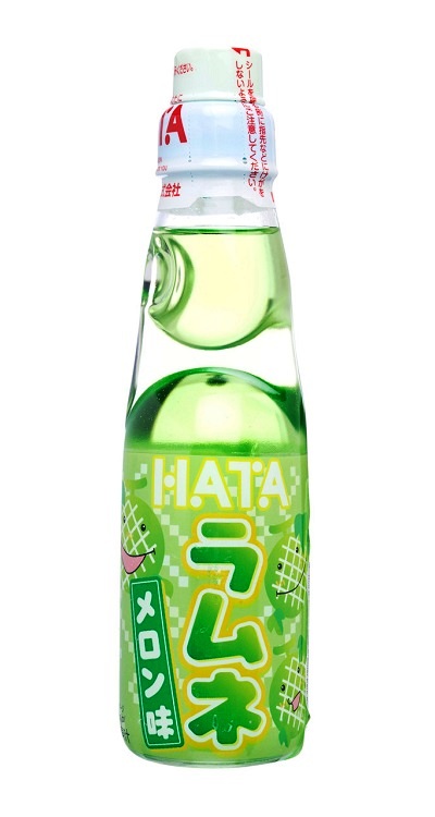 Soda Ramune gusto Melone - Hata Kosen 200ml.